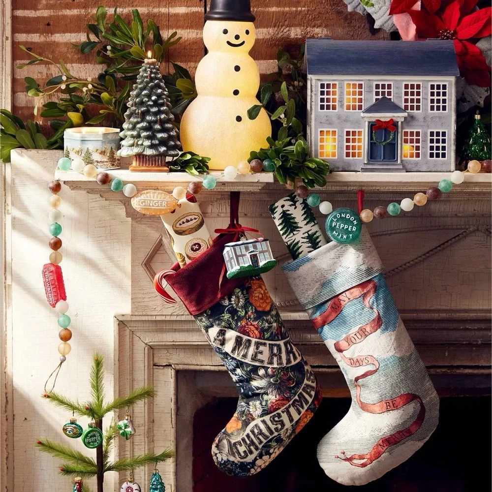 Christmas Metal House Card Vintage Box - John Derian for Target